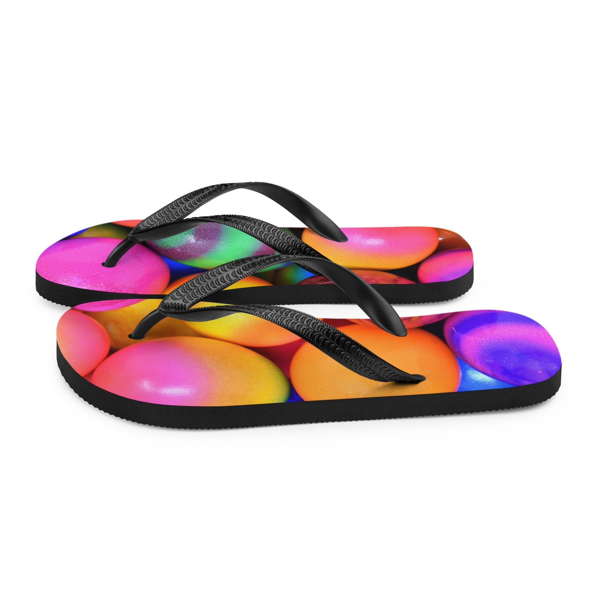 Easter Eggs Comes in many bright Colours! Unisex Flip Flops