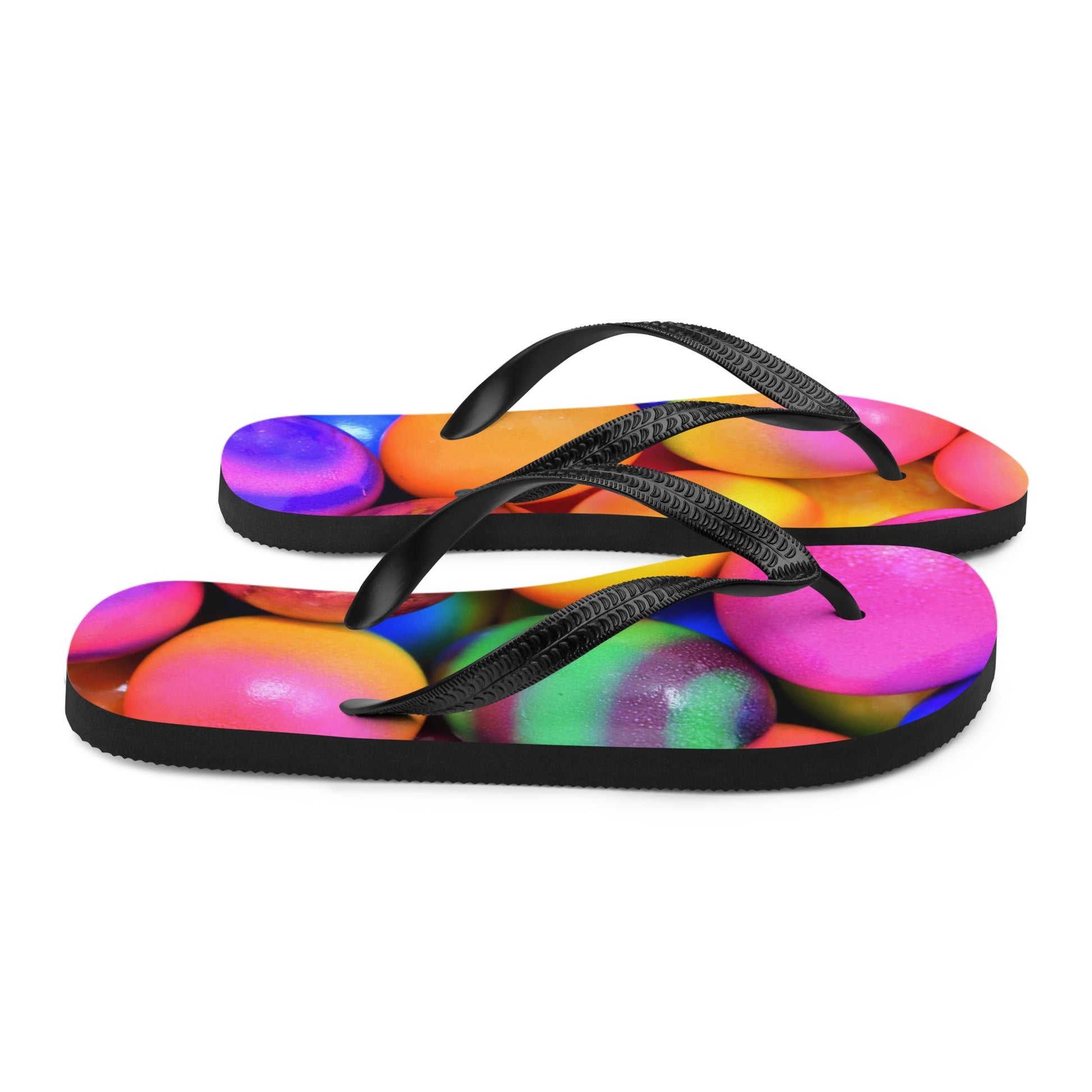 Easter Eggs Comes in many bright Colours! Unisex Flip Flops