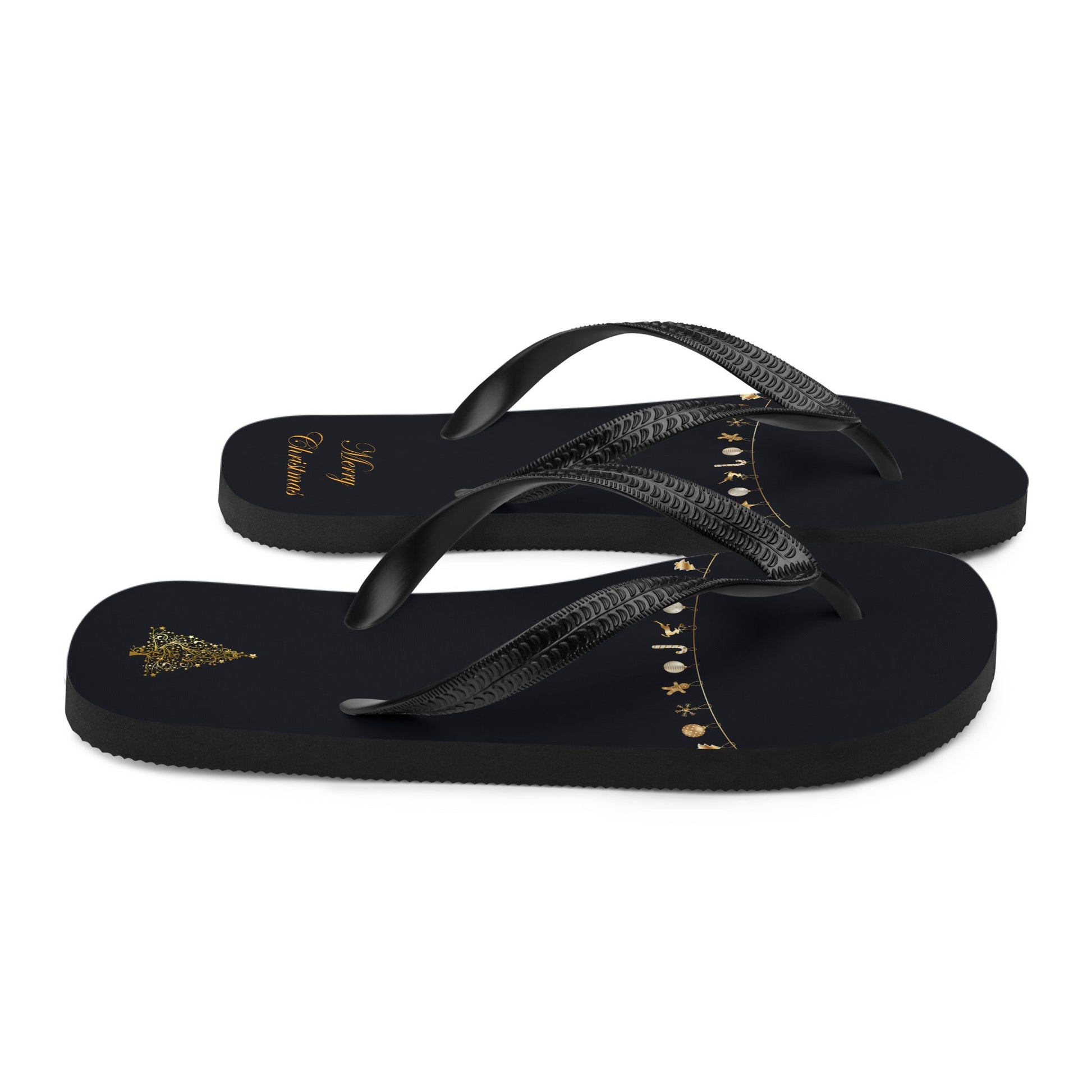 Golden Deco Flip-Flops