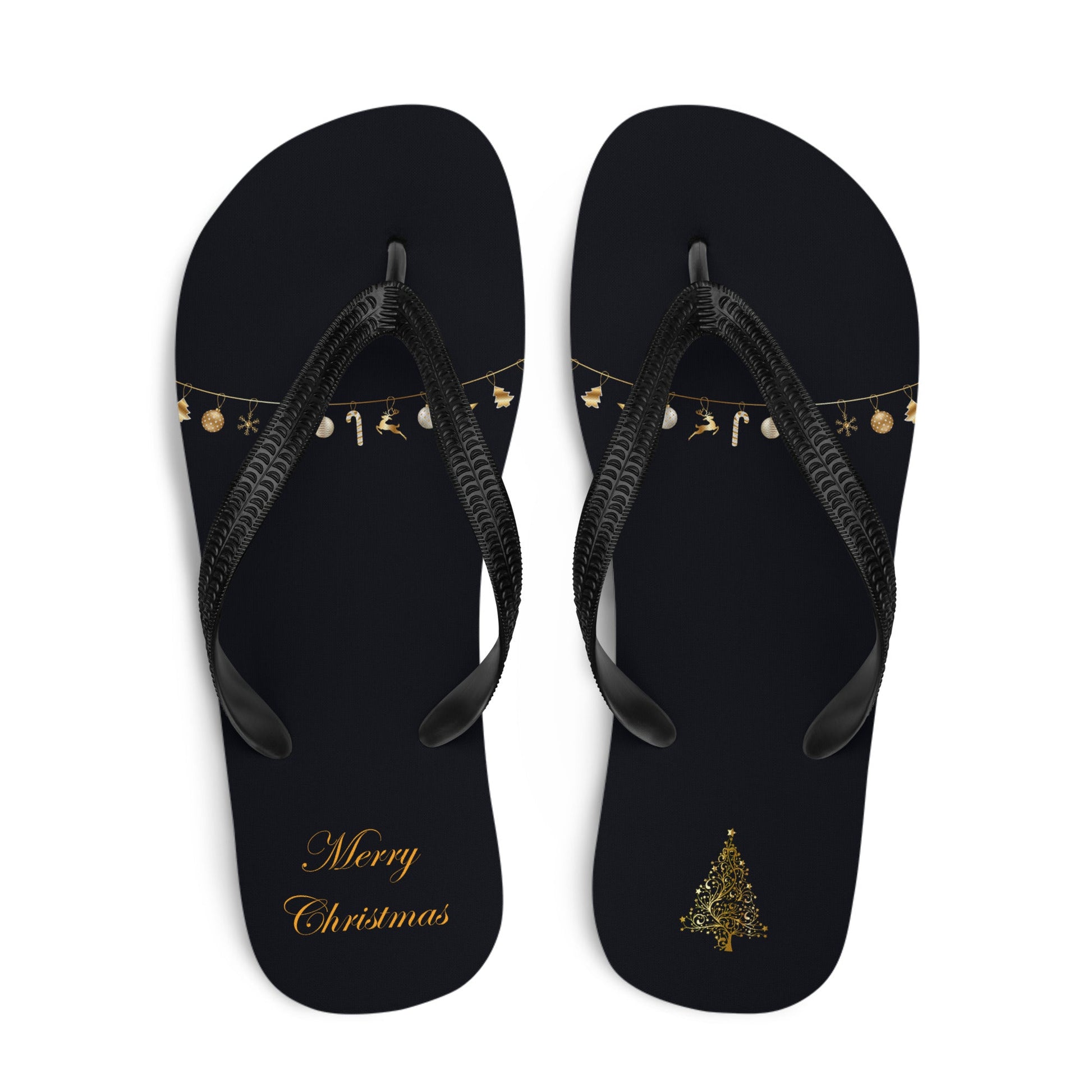 Golden Deco Flip-Flops