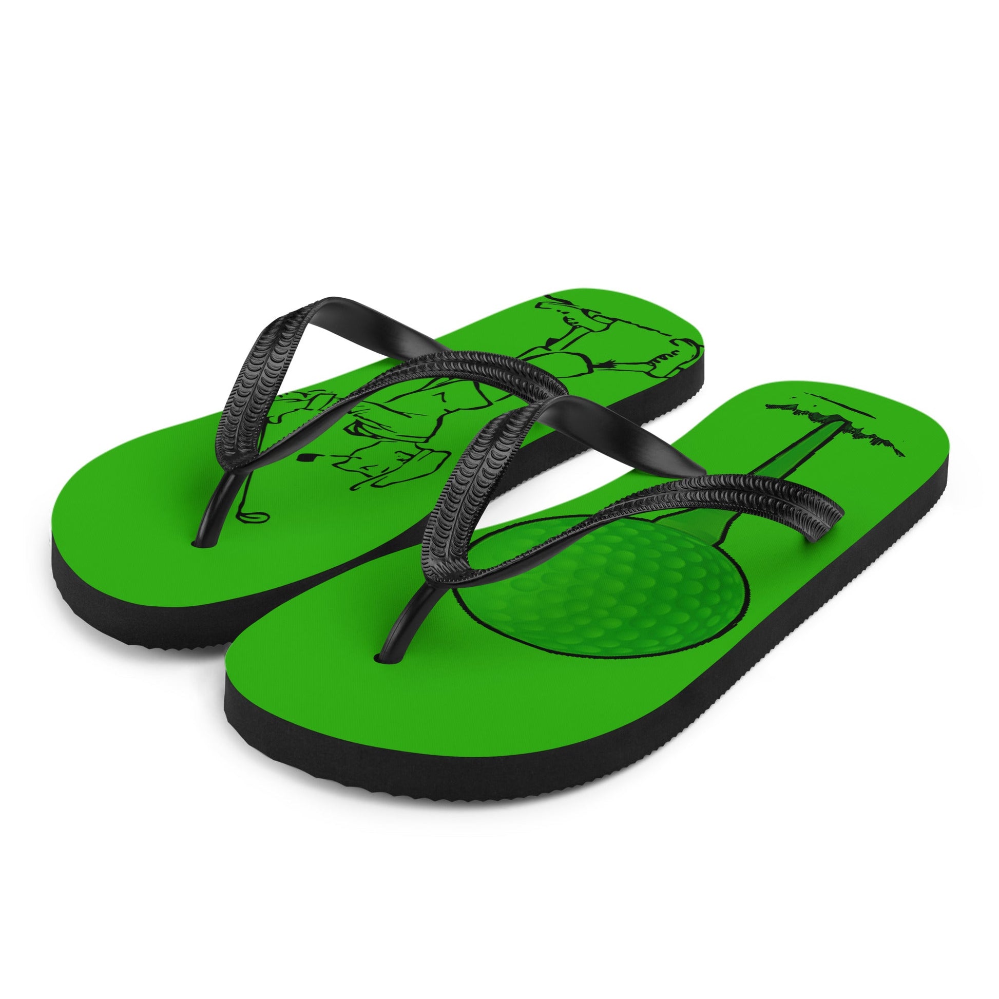 Golf Hole in One Flip-Flops