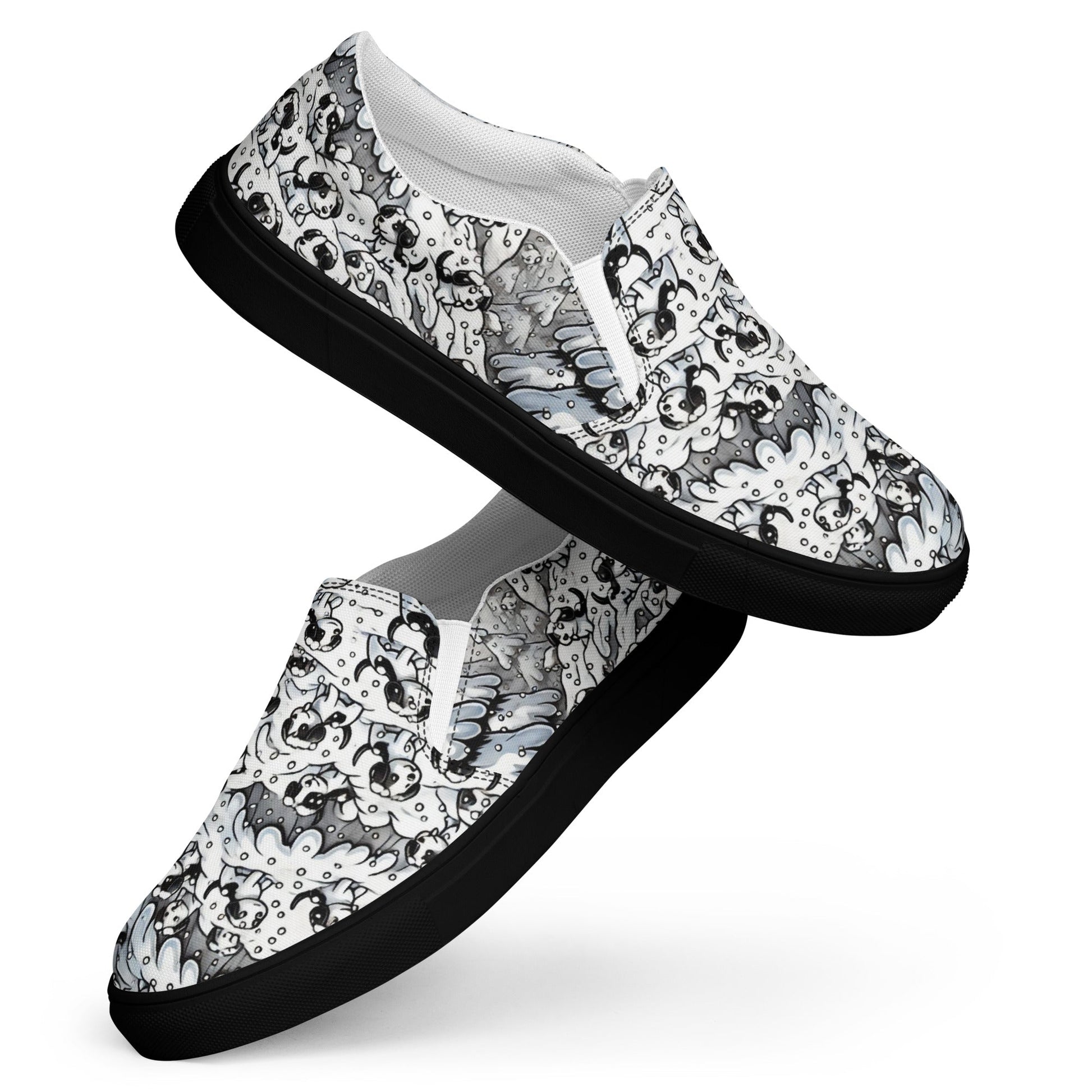 Hidden Dogs - Women’s slip-on canvas shoes designs