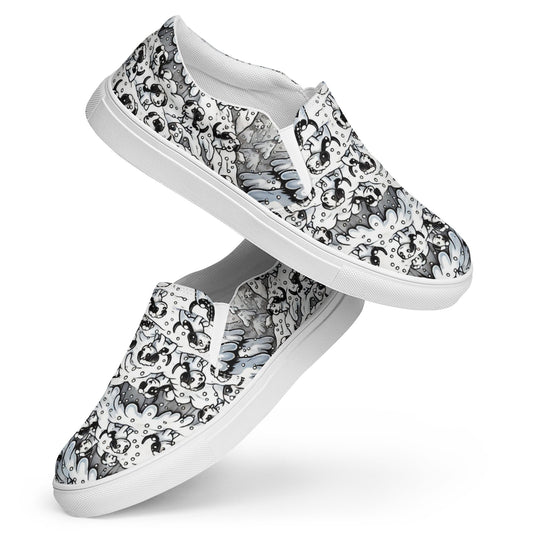 Hidden Dogs - Women’s slip-on canvas shoes designs