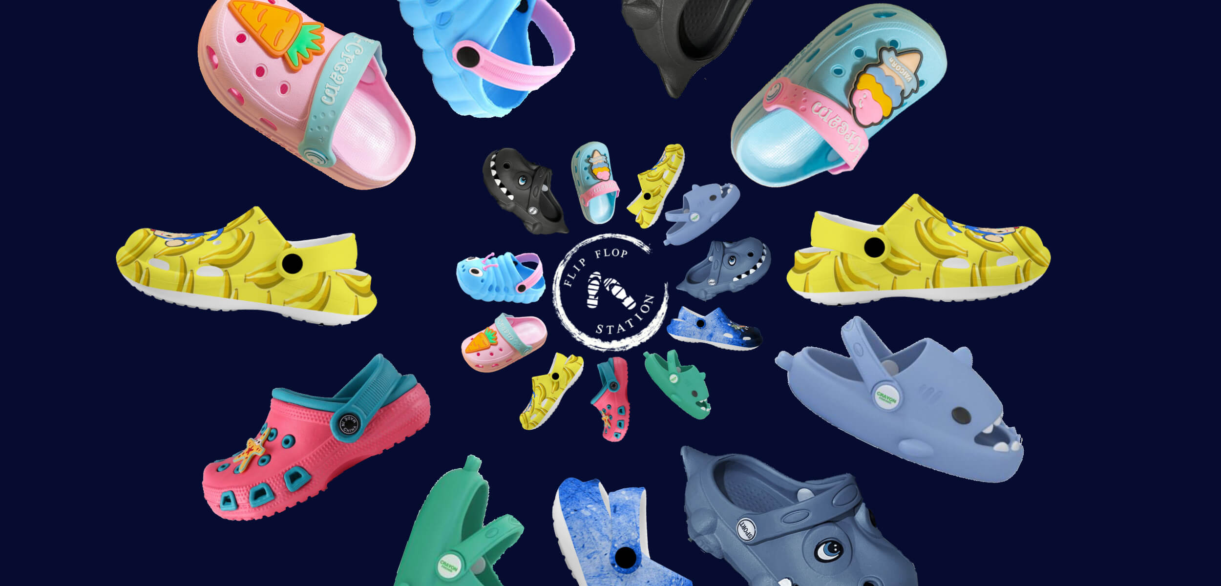 Littleclogbanner-Flip Flop Station