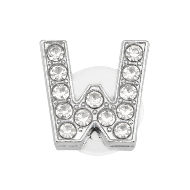 Shoe Charms - Glitter Rhinestone Letter