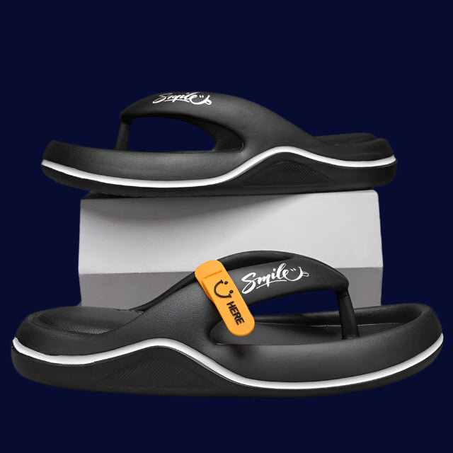 Mens designer flip flops online