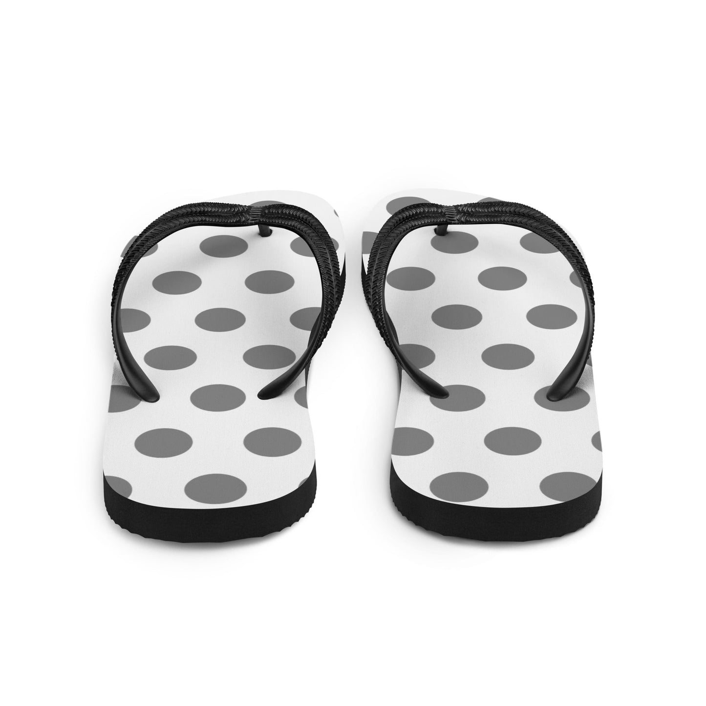 The Grey Polka Flip-Flops