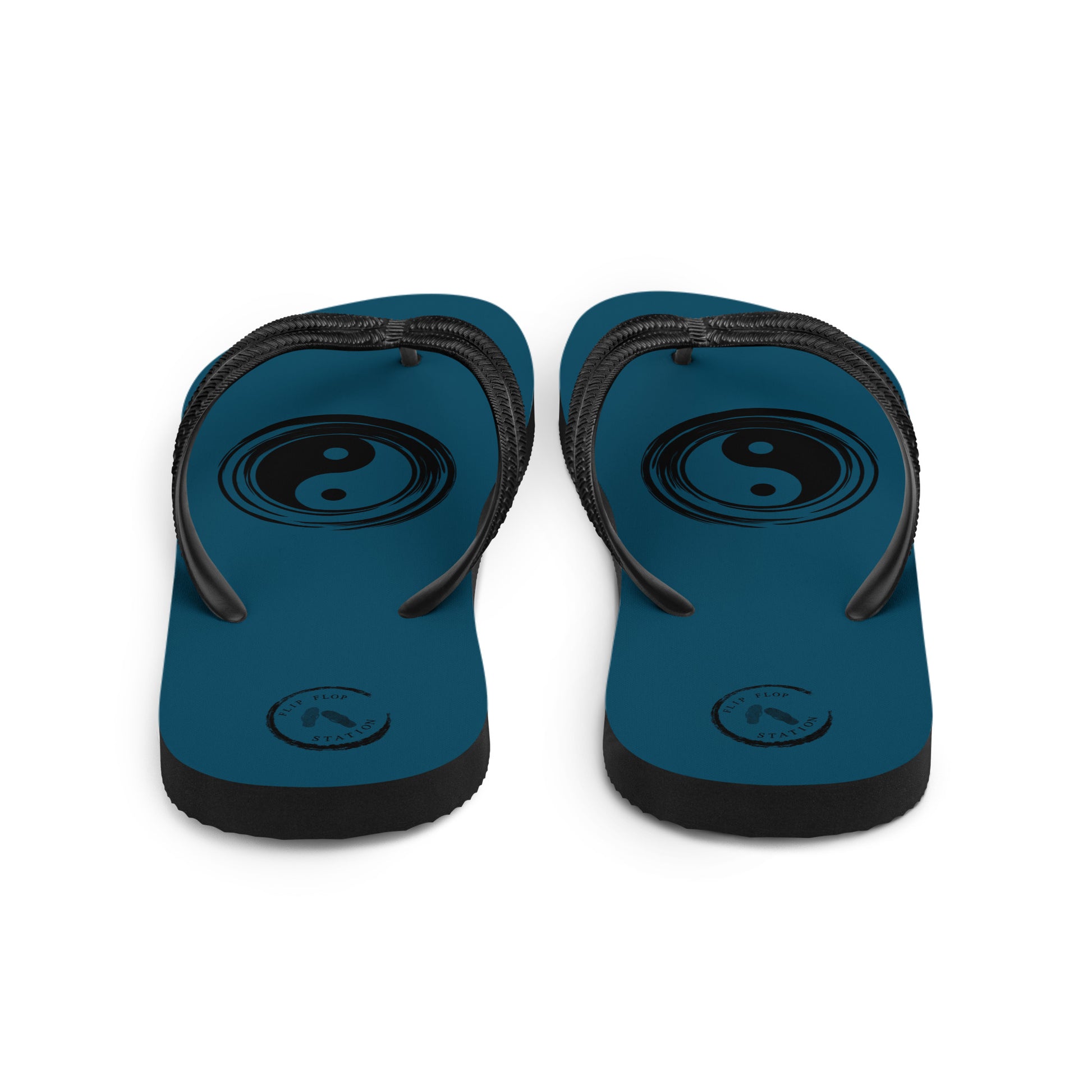 Ying-Yang Men's Flip-Flops