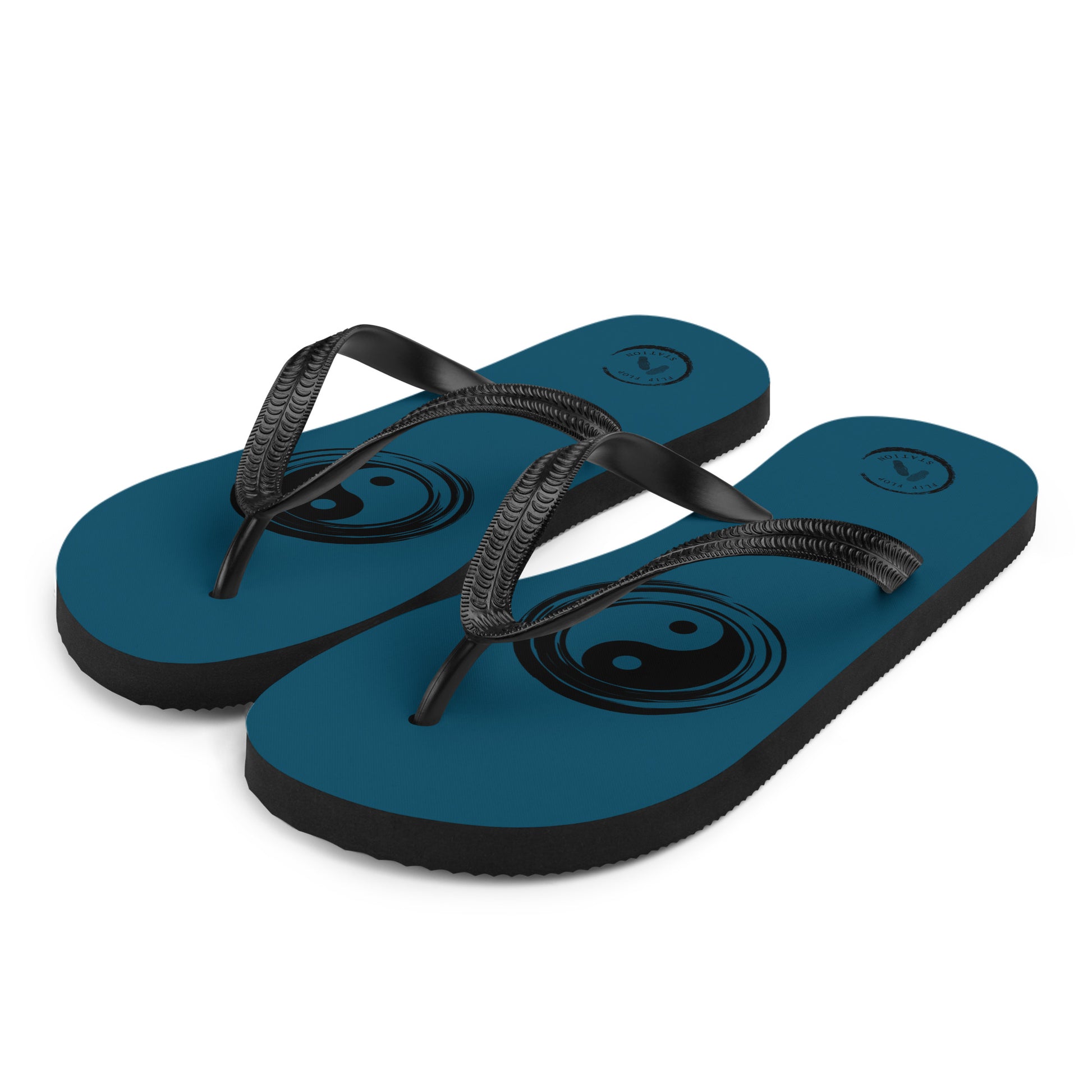 Ying-Yang Men's Flip-Flops