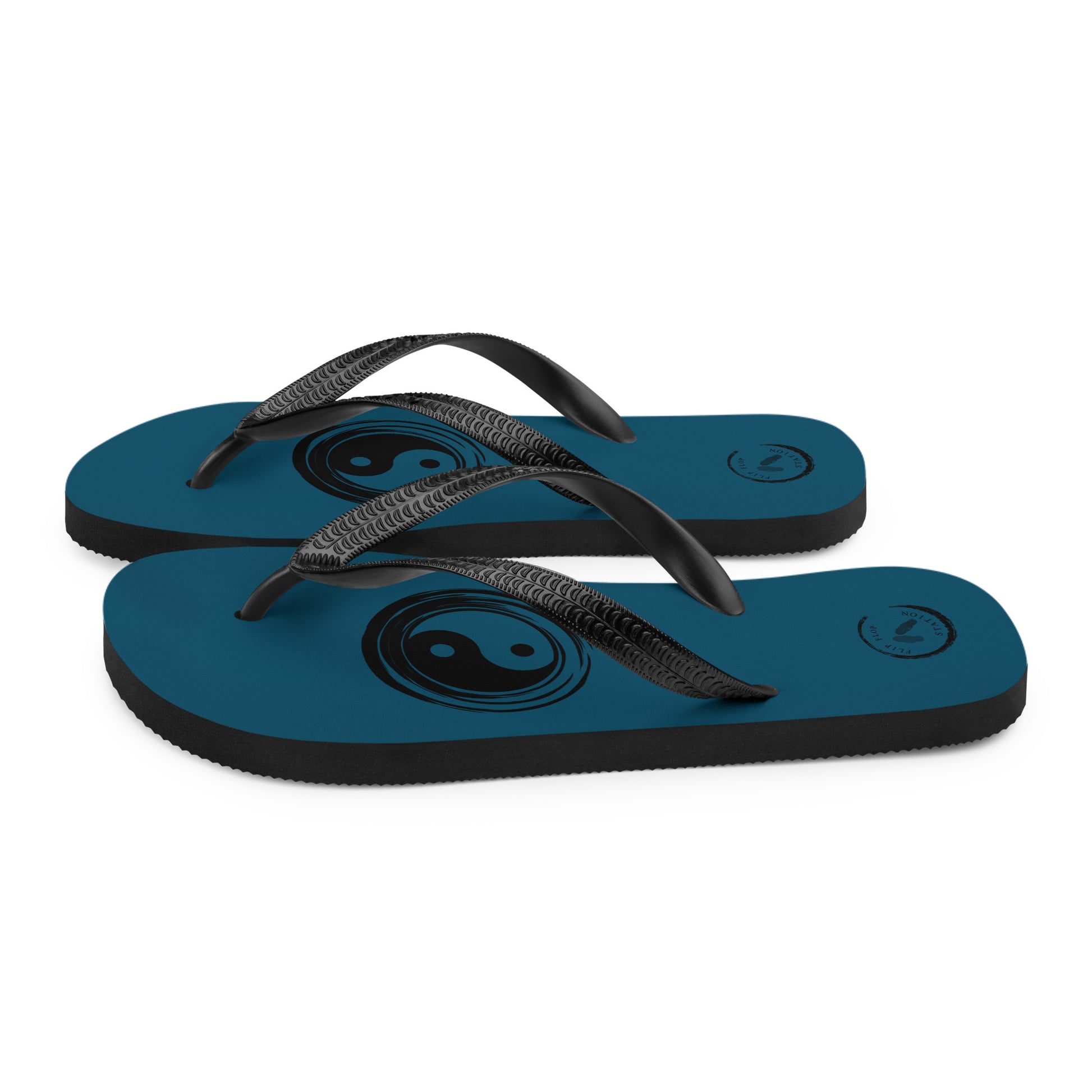 Ying-Yang Men's Flip-Flops