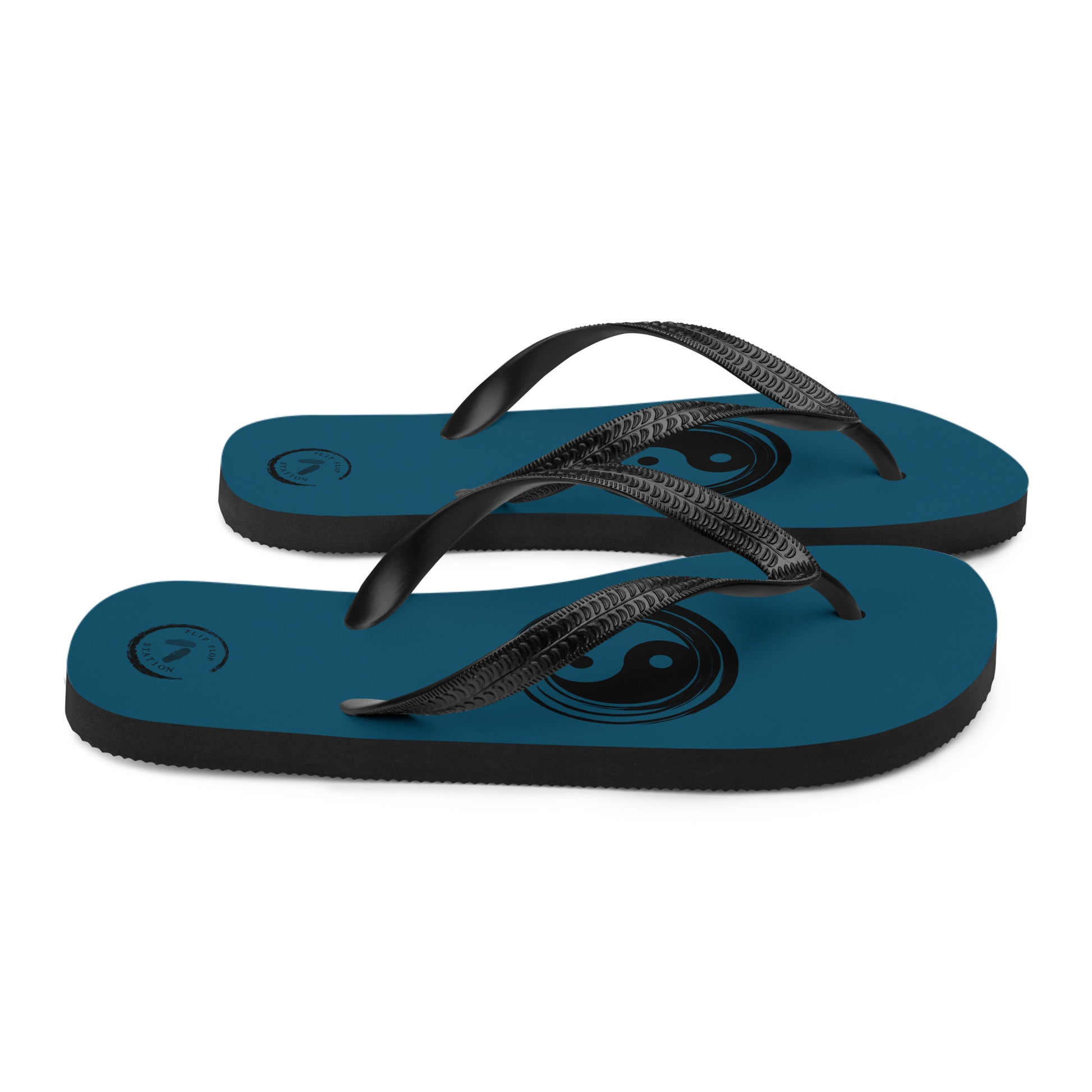 Ying-Yang Men's Flip-Flops