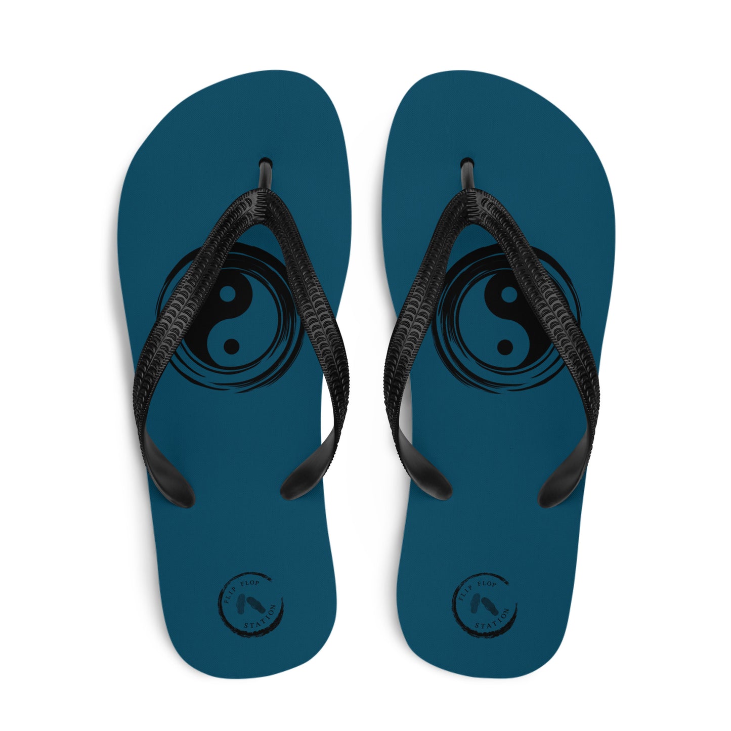 Ying-Yang Men's Flip-Flops