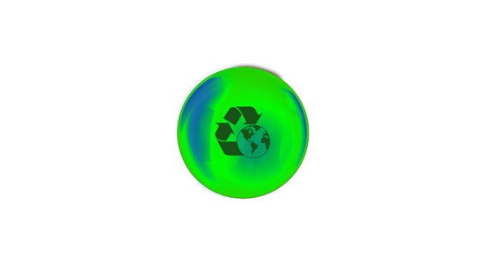 A image in green shades about recycling