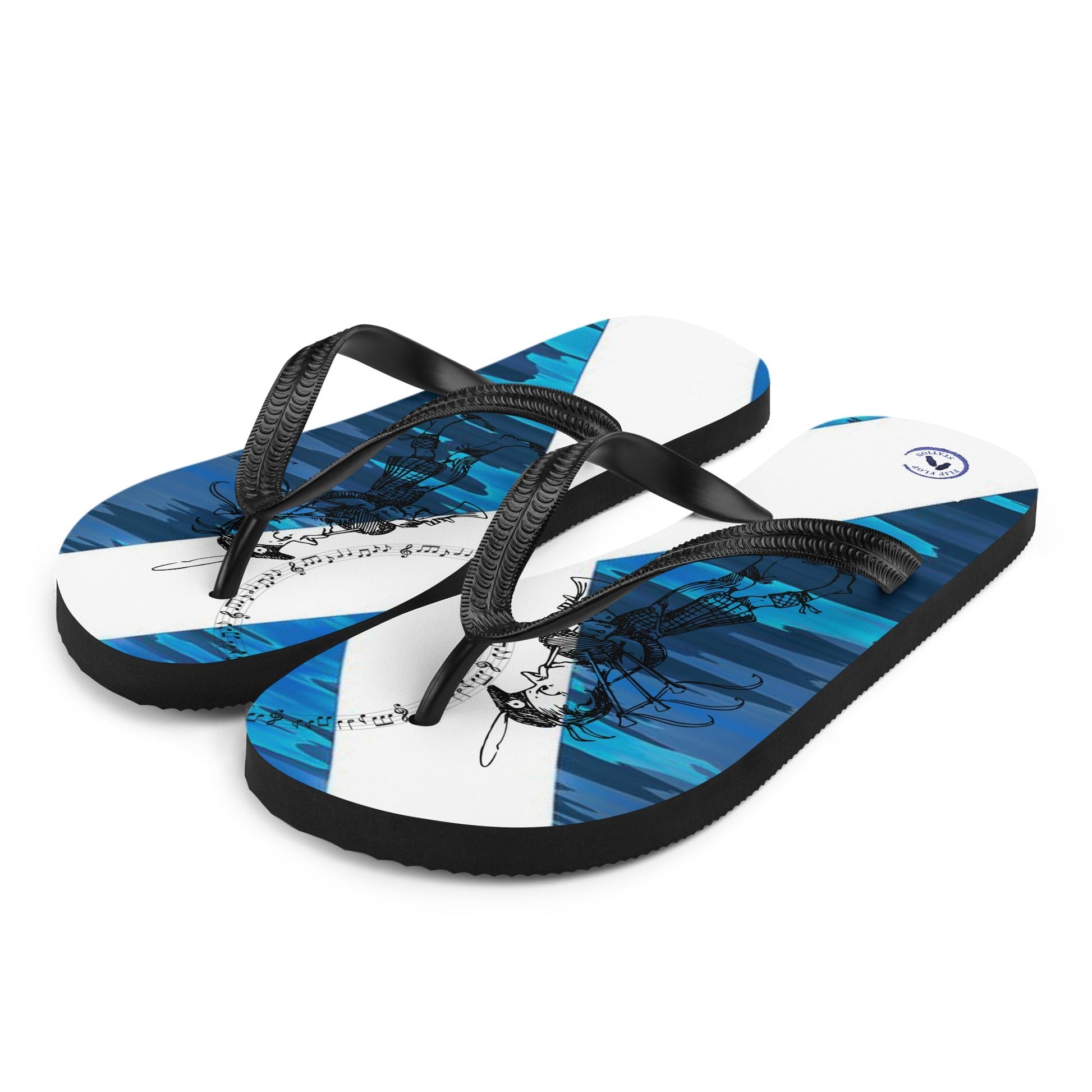 10th March - Bagpipe Day! Custom Flip-Flops Design