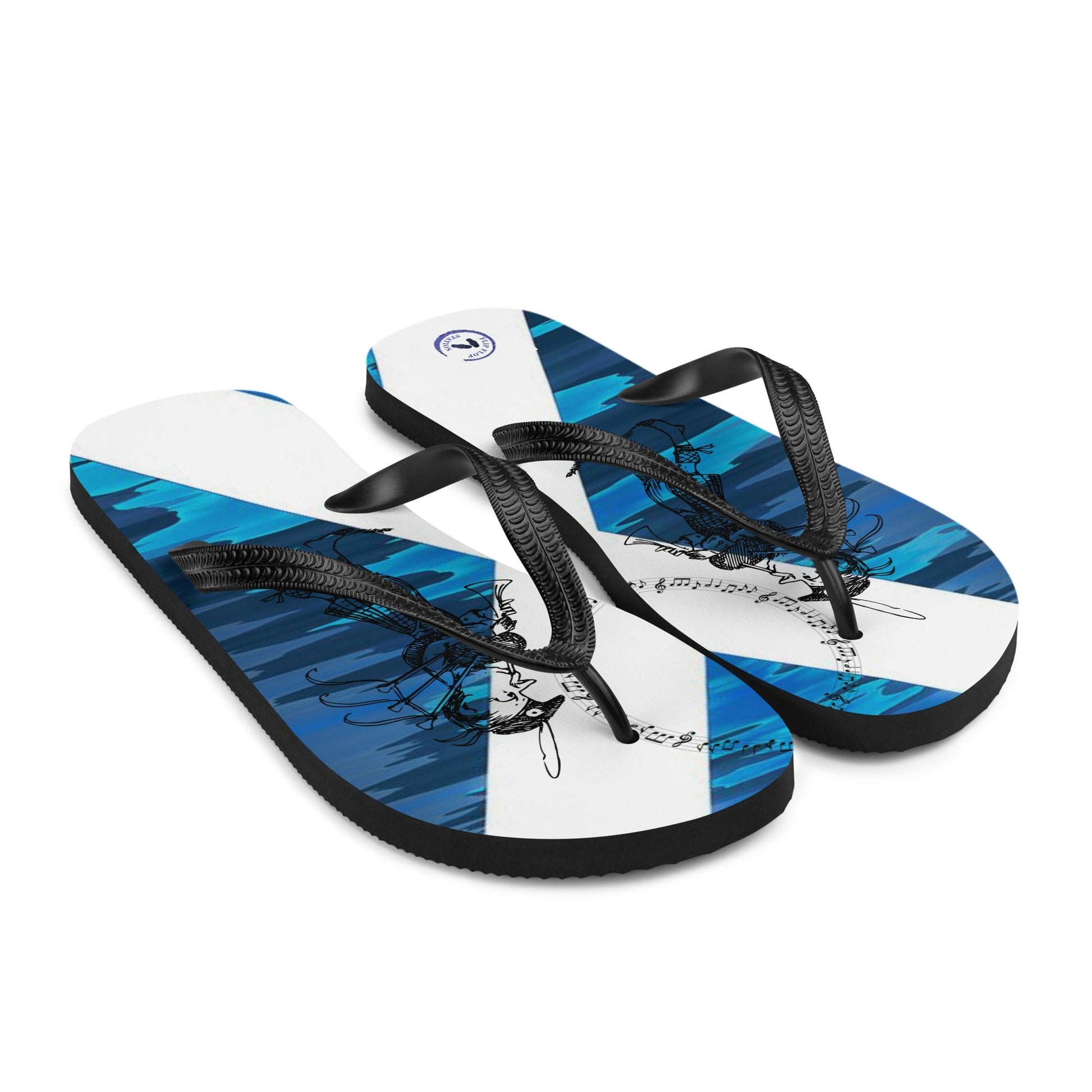 10th March - Bagpipe Day! Custom Flip-Flops Design