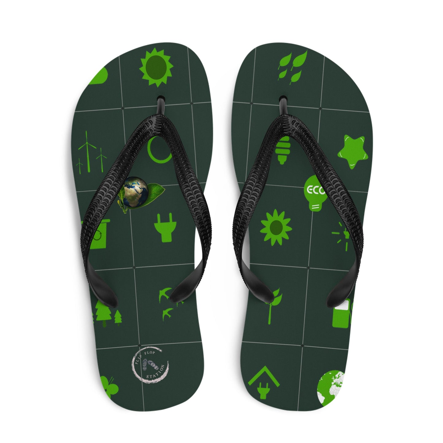 22nd April Earth Day Flip-Flops Designs