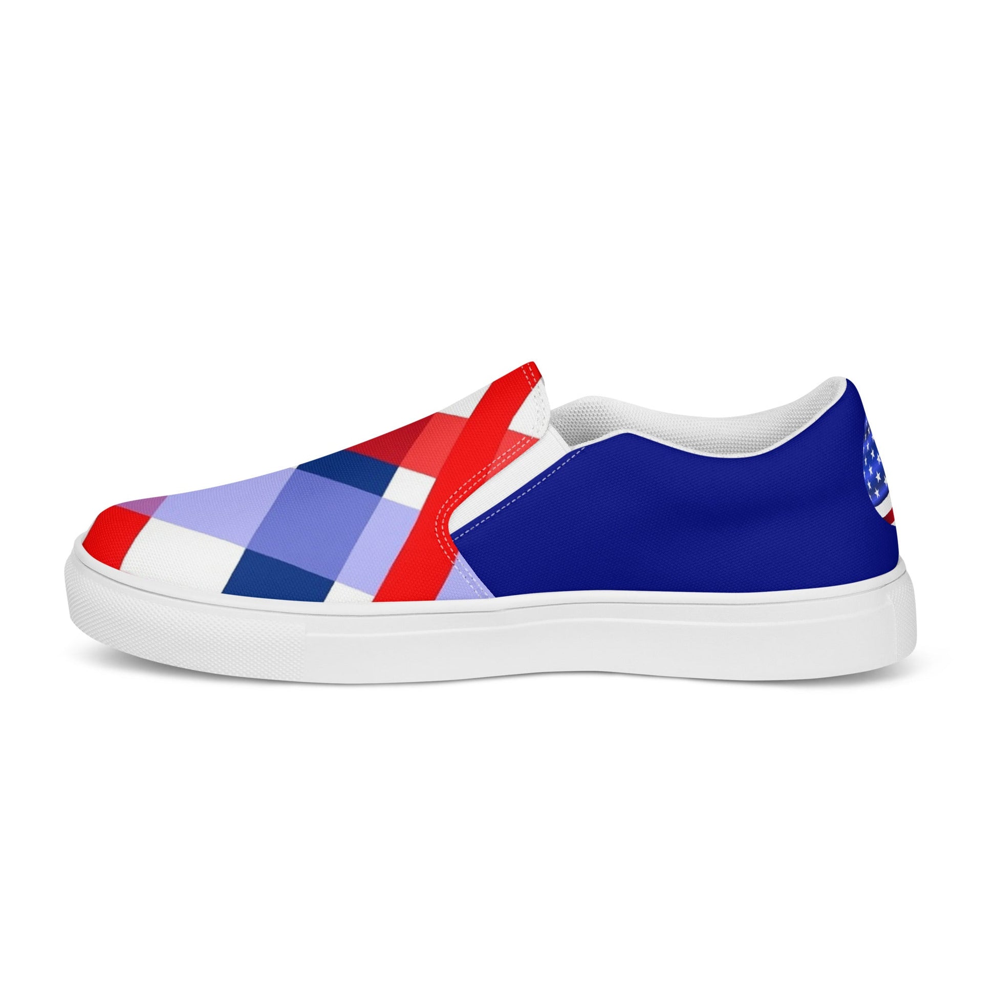 4th of July men's slip-on canvas shoes