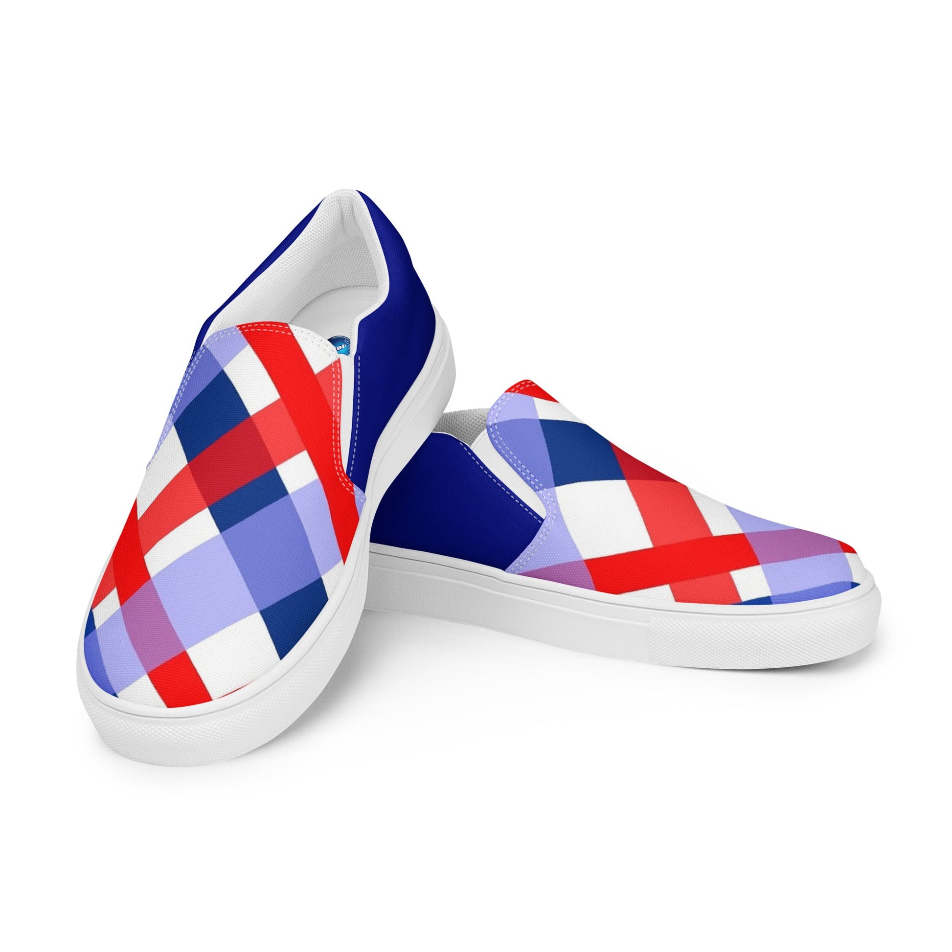 4th of July men's slip-on canvas shoes