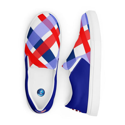 4th of July men's slip-on canvas shoes