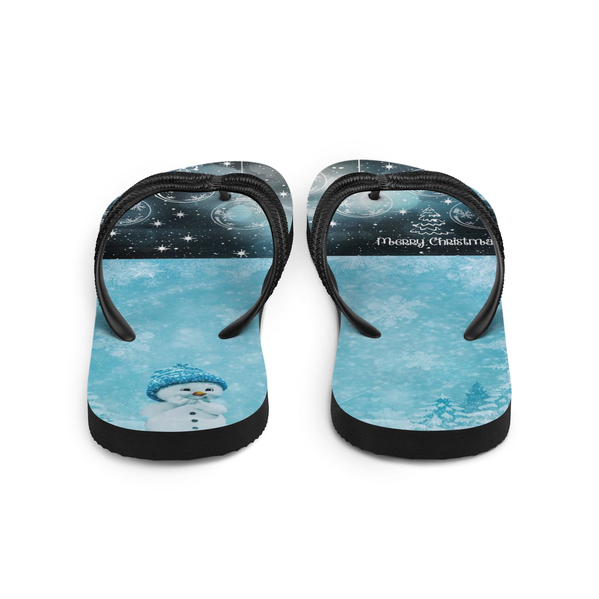 A Giggling Snowman Flip-Flops