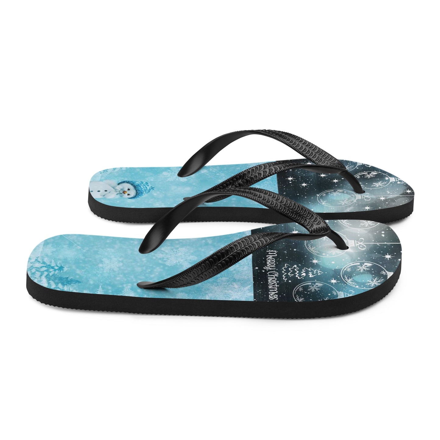 A Giggling Snowman Flip-Flops