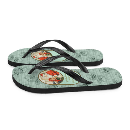 A Vintage Christmas Gift Flip-Flops