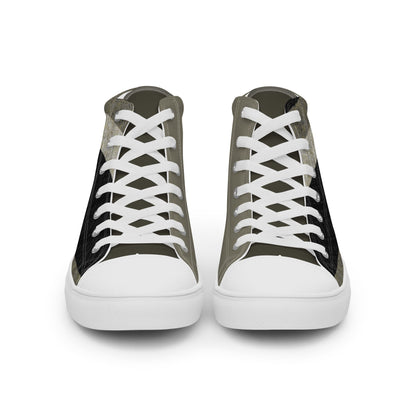 Angel's Stripes high top canvas shoes