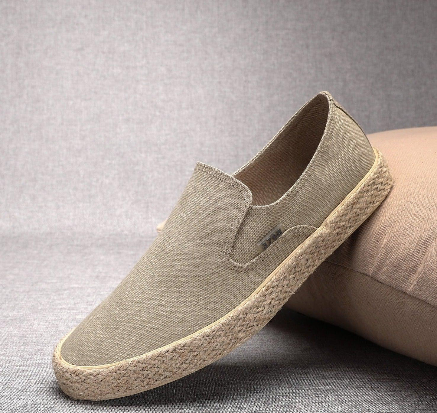 Back to Basics men's slip-on canvas shoes