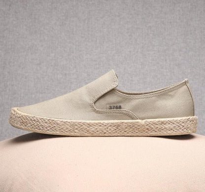 Back to Basics men's slip-on canvas shoes