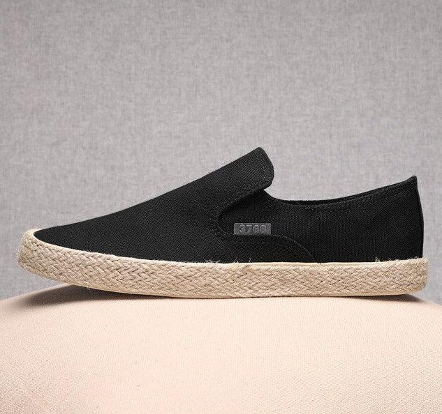 Back to Basics men's slip-on canvas shoes