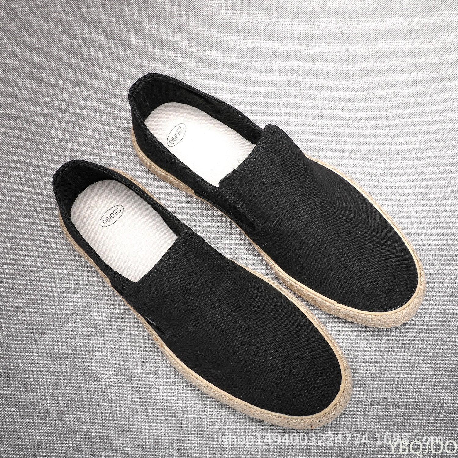 Back to Basics men's slip-on canvas shoes