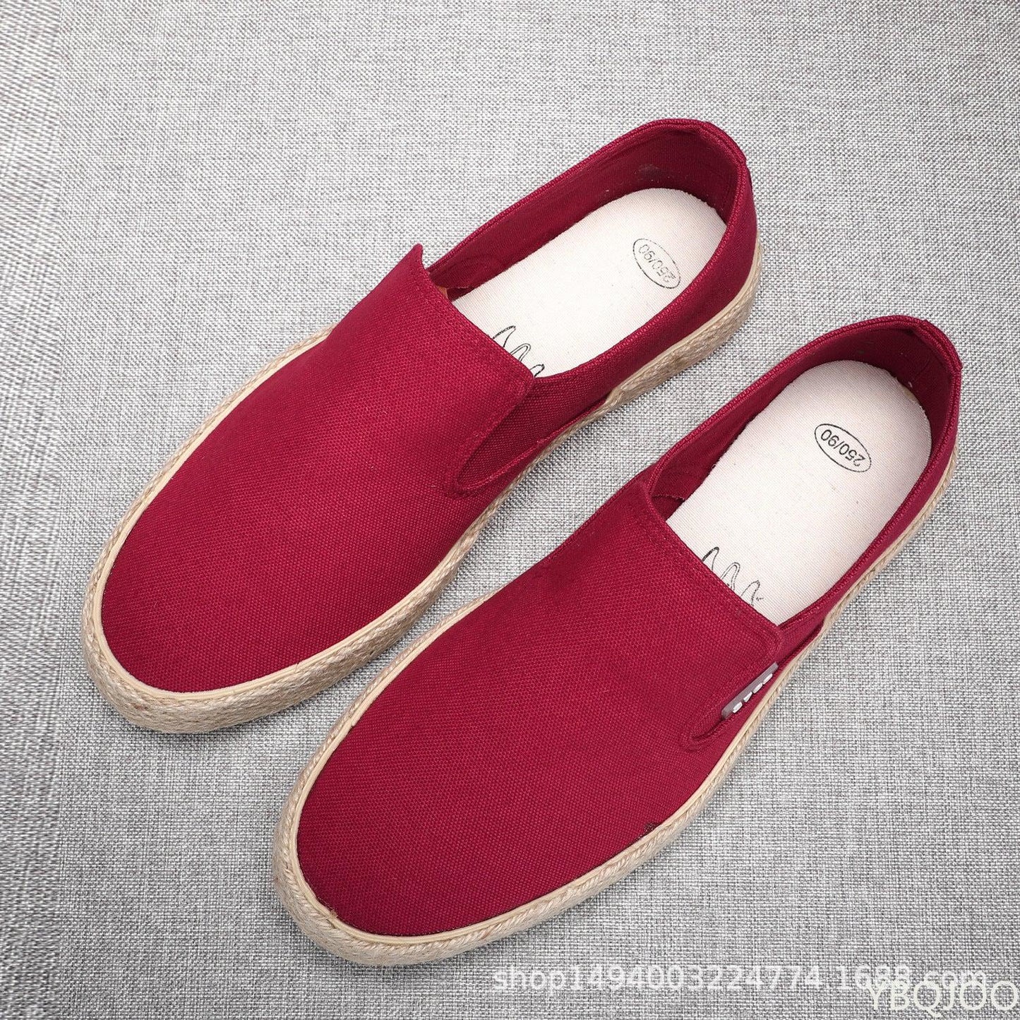 Back to Basics men's slip-on canvas shoes