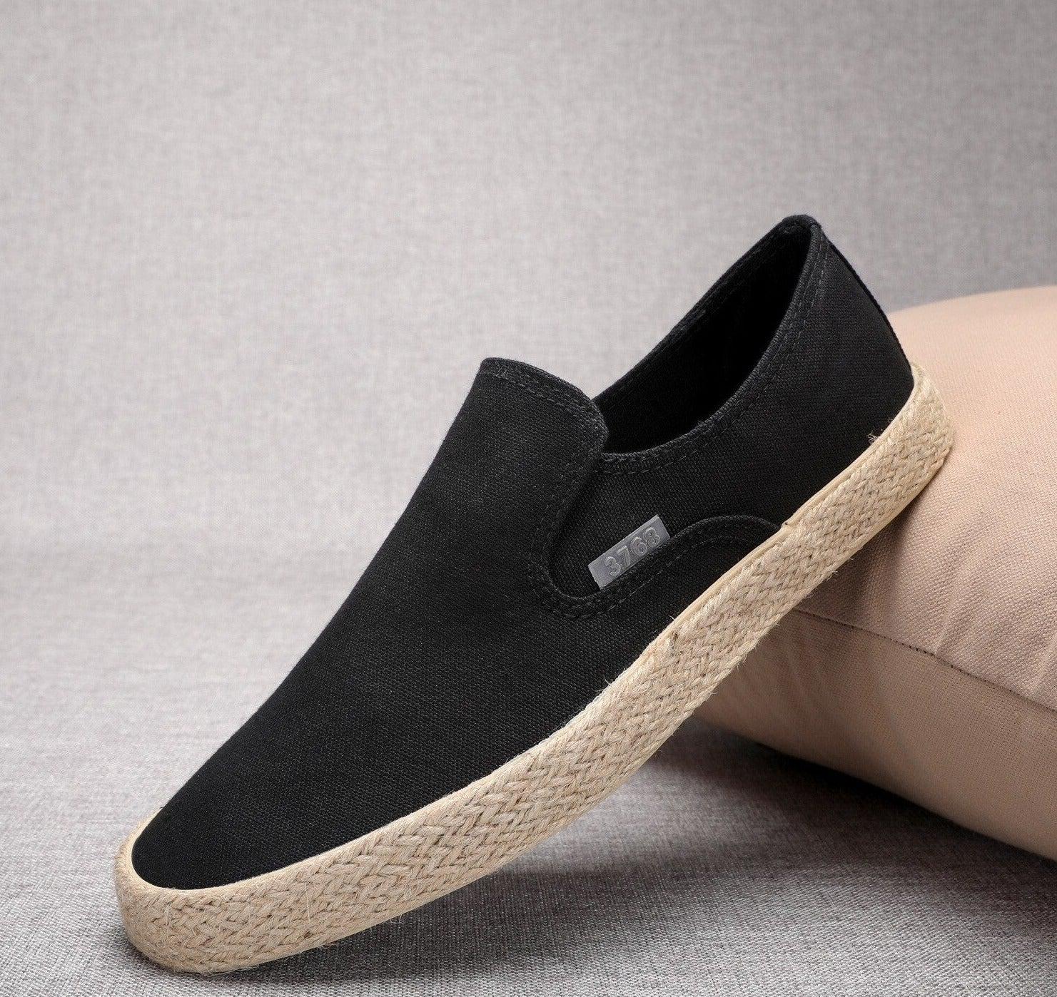 Back to Basics men's slip-on canvas shoes