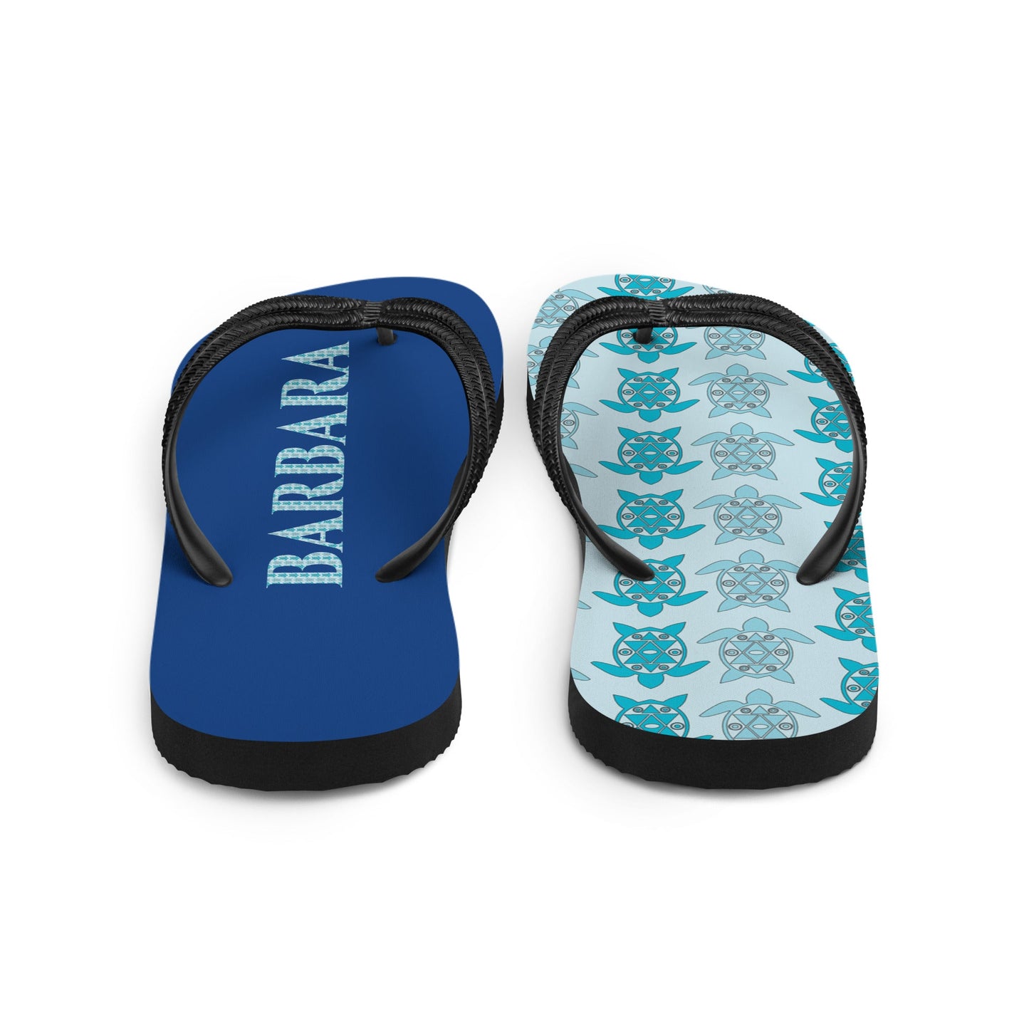 Barbara - Personalized name flip flops