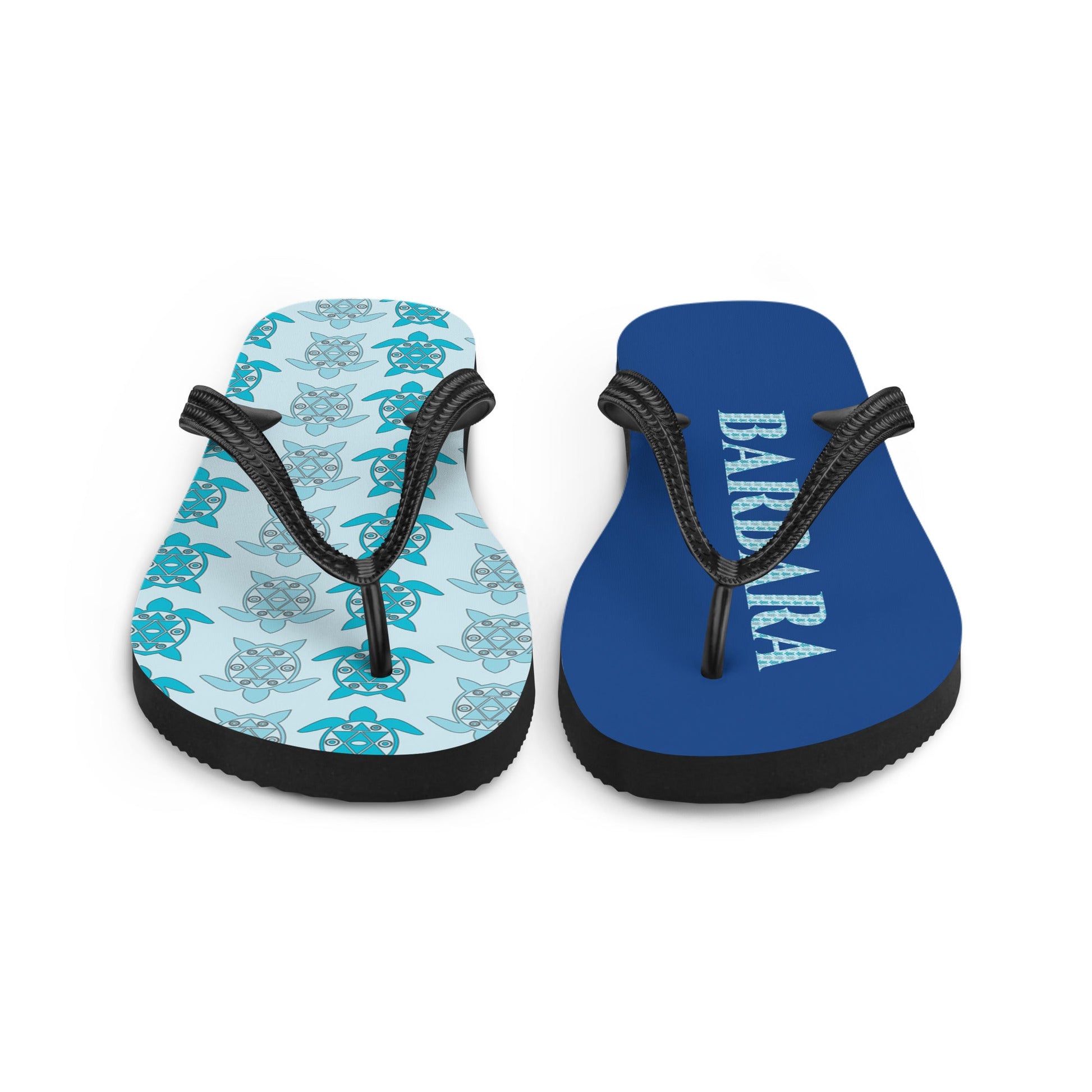 Barbara - Personalized name flip flops