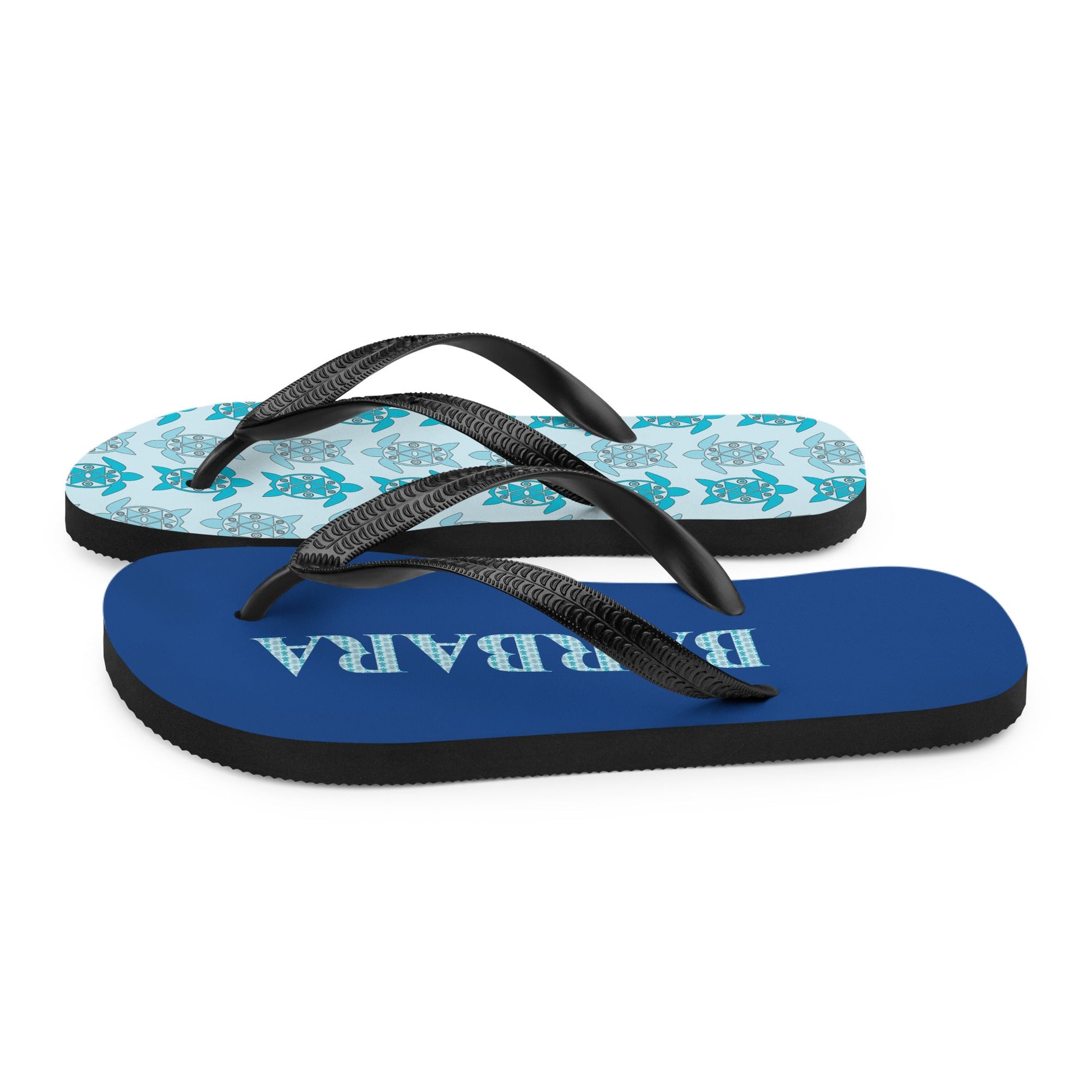 Barbara - Personalized name flip flops