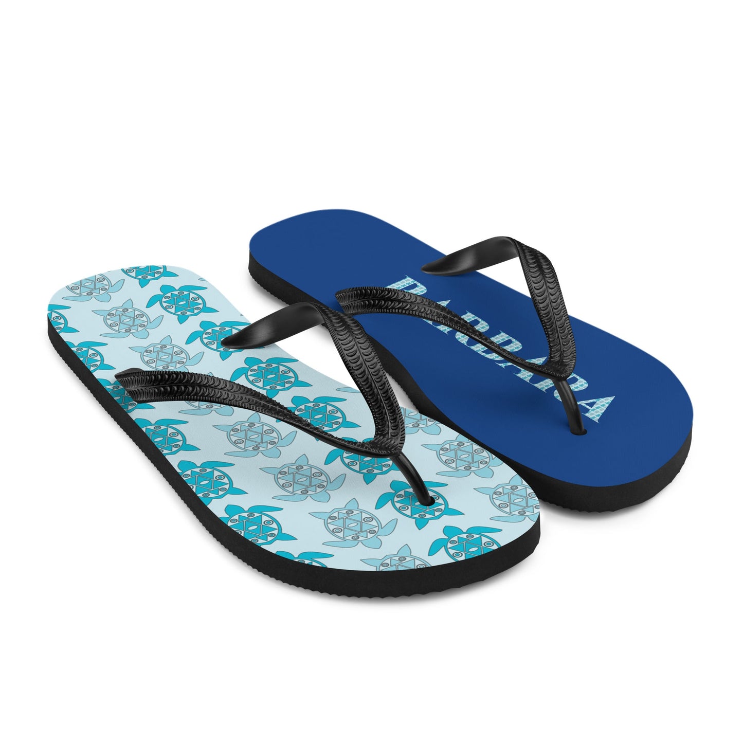 Barbara - Personalized name flip flops