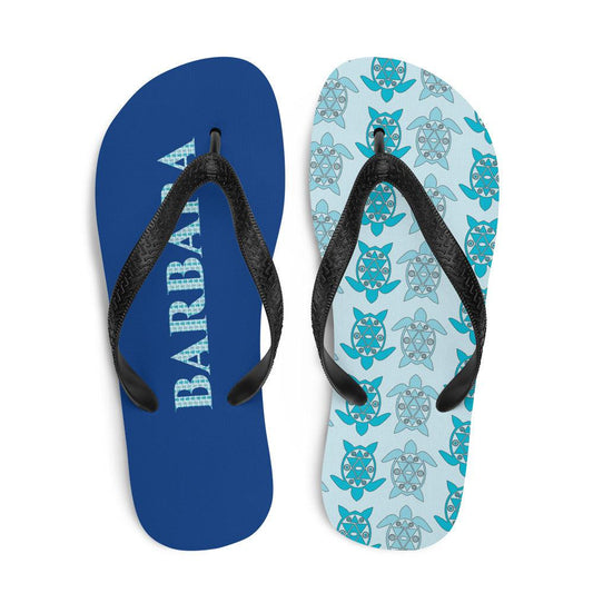Barbara - Personalized name flip flops