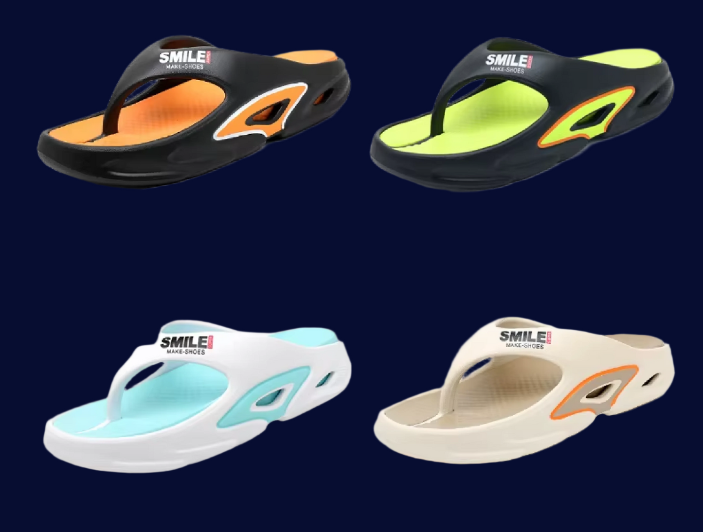 Big Smile! Men's Flip Flops Design