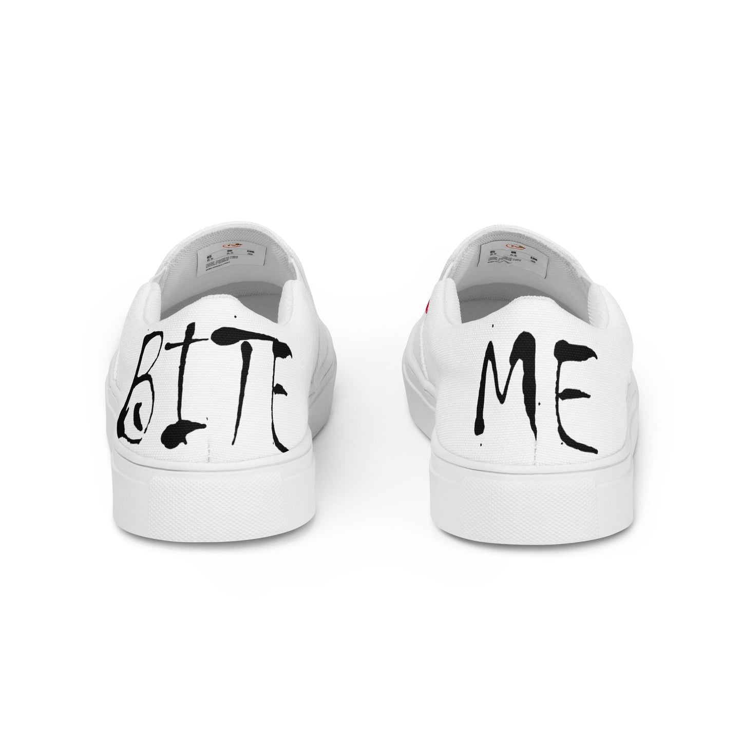 Bite Me Men’s slip-on canvas shoes