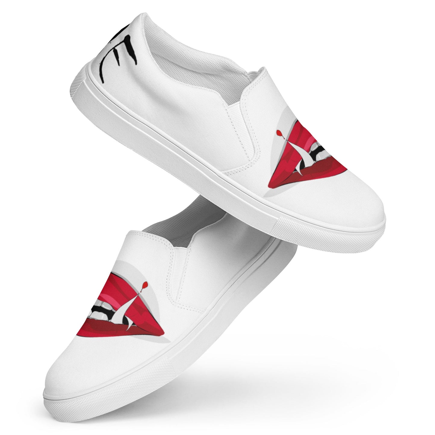 Bite Me Men’s slip-on canvas shoes