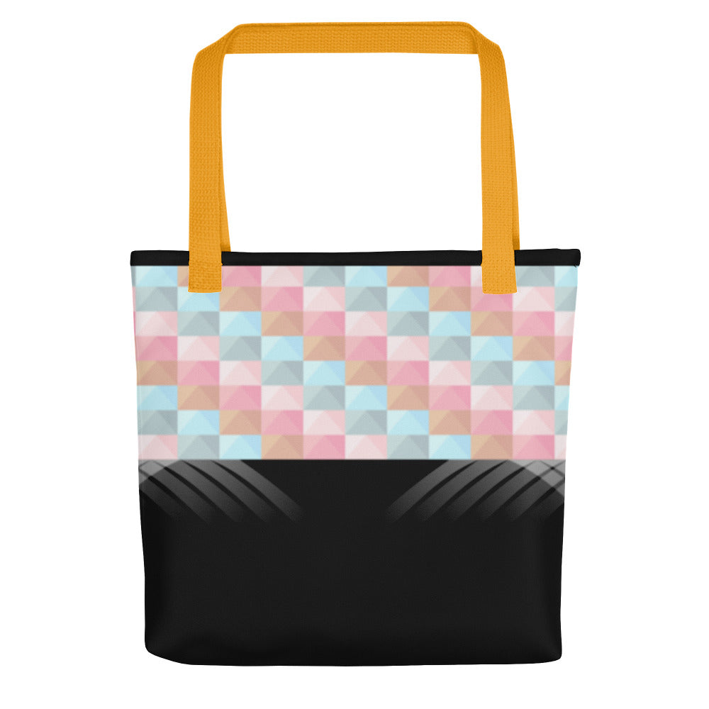 Black & Geometrical Tote bag