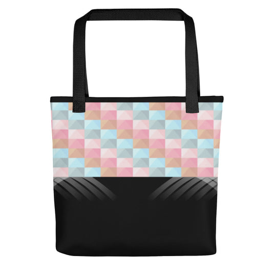 Black & Geometrical Tote bag
