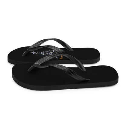 Black Tie Christmas Flip-Flops