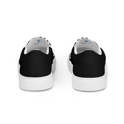 Black & White Basket men's slip-on canvas shoes