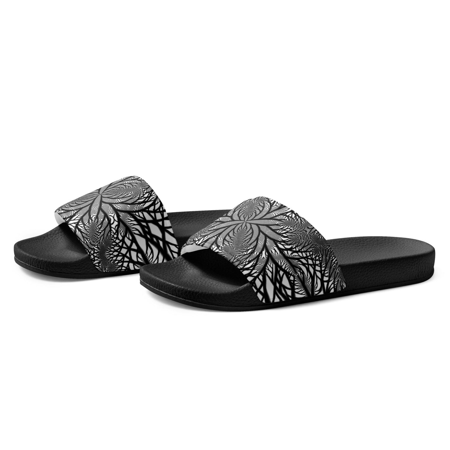 Black & White Jungle Men’s Slider Sandals