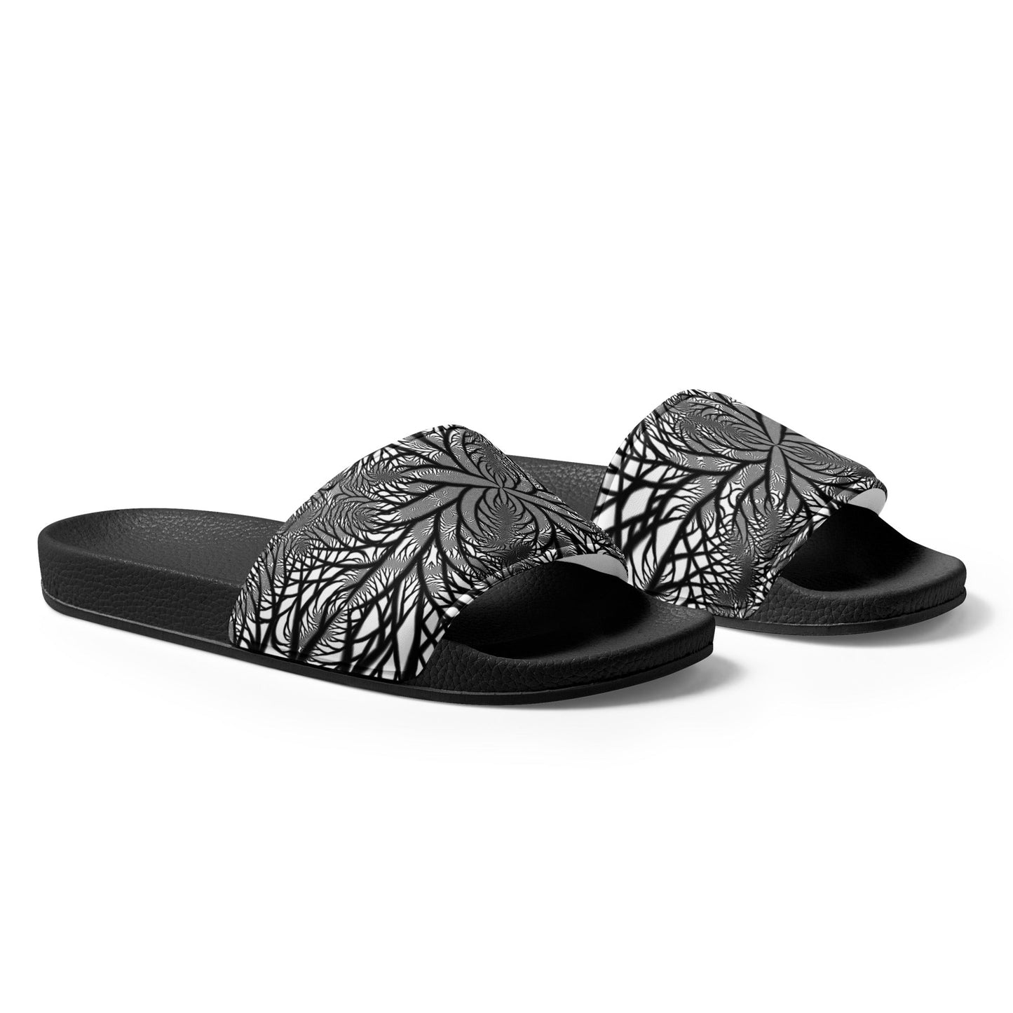 Black & White Jungle Men’s Slider Sandals