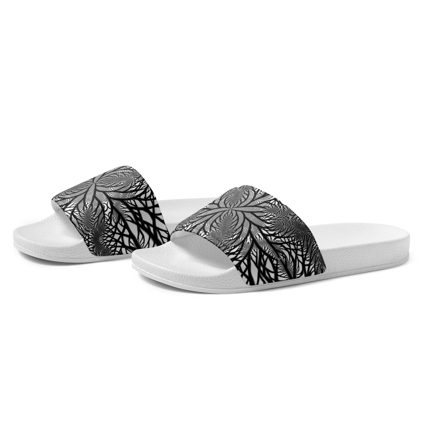 Black & White Jungle Men’s Slider Sandals