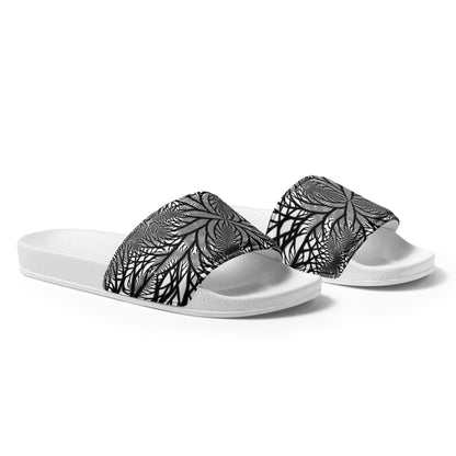 Black & White Jungle Men’s Slider Sandals