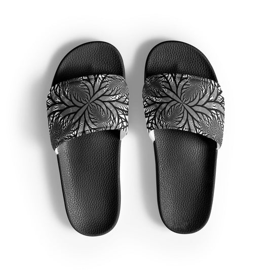 Black & White Jungle Men’s Slider Sandals